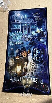 Haunted Mansion Disney Print By Kevin Wilson Glow in the Dark Sold Out