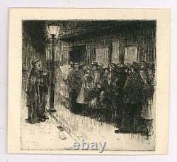 Herbert Cutner (1881-1969) Early 20th Century Etching, A Sold Out Performance