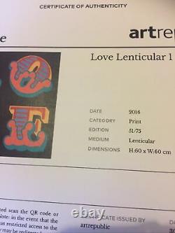 Huge Ben Eine Love Lenticular 1 Edition Of 75 Sold Out