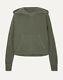 James Perse Cropped Hoodie Artillary Green Art Sold Out Color Size Xs / 0