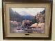 Jim Cox Sold Out Print Xlarge Rocky Mountain Paradise Framed & Matted 41x33 S&n