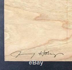 Jenny Holzer Signed Wooden Postcard Sold Out Rare