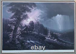 Jesse Barnes AUTUMN THUNDER Signed Rare Sold Out Print 1032/1500 Limited Ed