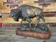 Joe Halko (montana 1940-2009) Bison / Buffalo Bronze Sculpture Sold Out Estate