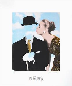 Joe Webb MEGA RARE Sold Out Kissing Magritte signed Edition Print Mint