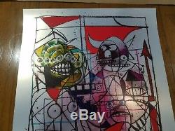 Joey Feldman Hand Embellished Crayon Monster FOIL Variant Print #1/3 BNG SOLDOUT