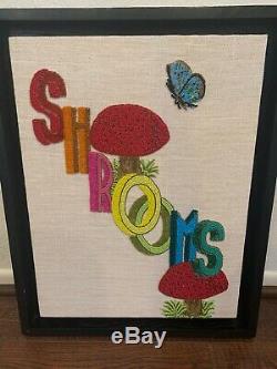 Jonathan Adler Shrooms Hand Beaded Artwork, Sold Out! Excellent condition