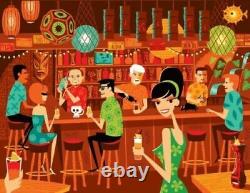 Josh Agle Shag Sold out Print Ray's Mistake II of The Tiki Ti Bar in L. A. CA