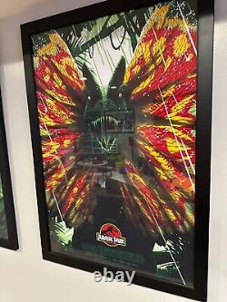 Jurassic Park Florey Dilophosaur Print Vice Press NT MONDO Sold Out (24x36)