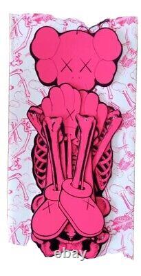 KAWS Skeleton Cut Out Art Piece. PINK. Authentic. RARE SOLD OUT New Mint Cond