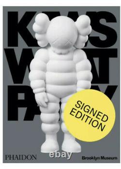 KAWS What Party SIGNED White Edition /500 Book Catalogue Brooklyn SOLD OUT