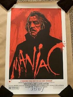 Ken Taylor Maniac Poster MONDO Print William Lustig Horror Joe Spinell SOLD OUT