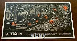 Ken Taylor Signed Sold Out Halloween Variant Poster Mondo & Alamo Drafthouse