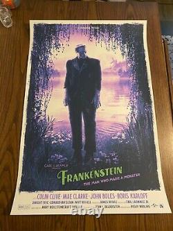Kevin M. Wilson Frankenstein Limited Edition Sold Out Print Nt Mondo