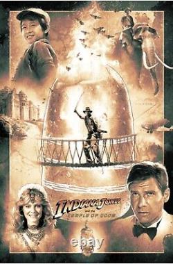 Kevin Wilson Indiana Jones Variant Set Screenprint #/75 Sold Out 3 print set