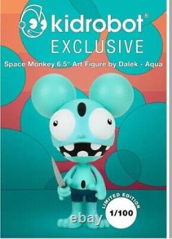 Kidrobot x Dalek Space Monkey 6.5 Art Figure AQUA Edition Limited /100 SOLD OUT