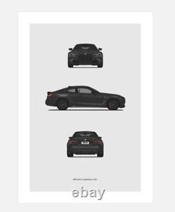 Kith BMW M4 Poster Print (SOLD OUT) Brand New