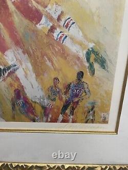 Leroy Neiman Basketball Superstars Sold Out Edition Framed And Autograph