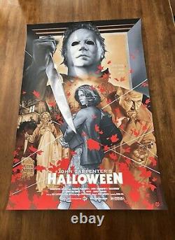 Limited Edition Screen Printed Halloween Poster By Martin Ansin 24x36 SOLD OUT