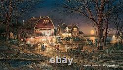 Limited sold out edition Harvest Moon Ball by Terry Redlin, signed and numbered