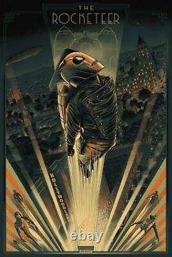 MONDO Cesar Moreno The Rocketeer Variant Screen Print Poster SOLD OUT LE 175