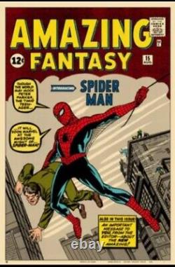 MONDO Poster Amazing Fantasy 15 Spider Man Spider-Man Jack Kirby SOLD OUT