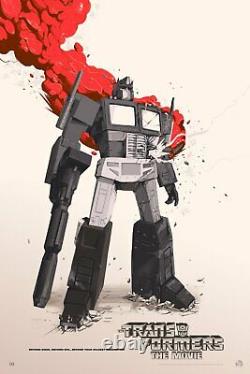 MONDO Transformers The Movie (Variant) Poster by Oliver Barrett x/125 SOLD OUT