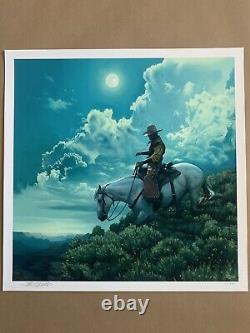 Mark Maggiori Moonlight Solitaire Art Print SOLD OUT Western Giclee
