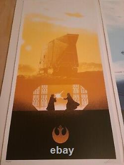 Marko Manev Star Wars Original Trilogy Triptych Set Sold Out Bottleneck
