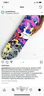 Matt Gondek Skate Deck Set. 2018 ComplexCon Exclusive. Only 250 Made. Sold Out
