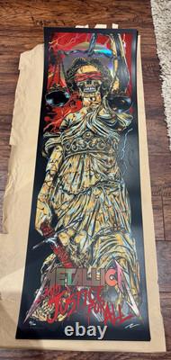 Metallica Foil Ap Rhys Cooper Pinball Art Series 4 Poster Set Rare And Sold Out