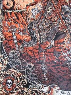 Metallica Frauenfeld Switzerland Poster Juan Ma Orozco Rare Sold Out numbered SE
