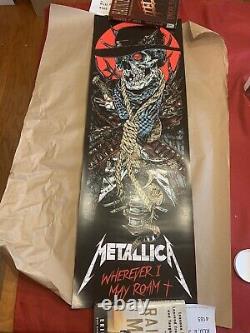 Metallica rhys cooper poster print rare sold out limited wherever I my roam