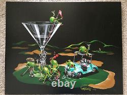 Michael Godard'19th Hole'- sold out S/N Giclee on Canvas-Golfers! Make offer