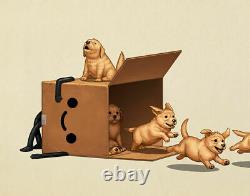 Mike Mitchell BOXO II Puppies and Kitties (2) print set 11x14 signed Sold out