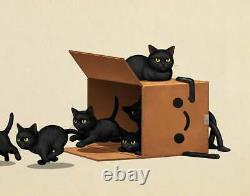 Mike Mitchell BOXO II Puppies and Kitties (2) print set 11x14 signed Sold out