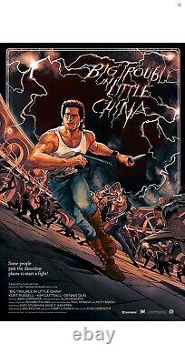 Mondo Big Trouble In Little China Ltd Ed S/s Poster Rich Kelly 24x36 Sold Out