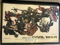Mondo Civil War Marvel print poster #ed/350 by Oliver Barrett SOLD OUT