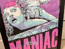 Mondo Maniac Poster X/160 Jeff Proctor Elijah Wood Sold Out 24x36 Framed 27x39