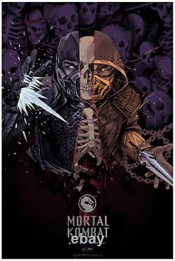 Mortal Kombat Poster MONDO Oliver Barrett SDCC 2021 SOLD OUT