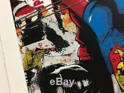 Mr Brainwash Rare SOLD OUT Batman vs Superman Kaws Koons Banksy Urban Art Print