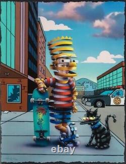 Mr. Super A El Barto Bart Simpson #/150 Sold Out Art Print 20X30 Signed