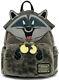 New Disney Loungefly Meeko Fuzzy Tail Mini Backpack Pocahontas Sold Out! Nwt
