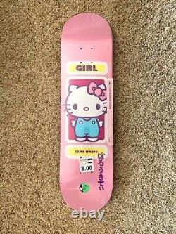 NEW Girl Skateboard Hello Kitty Sanrio 60th Anniversary Sean Malto Deck SOLD OUT