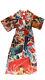 New Mukzin Japanese Art Red Dress Sold Out Sz Small Polyester