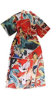 NEW MUKZIN Japanese Art Red Dress SOLD OUT Sz Small Polyester