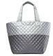 Nwt Mz Wallace Limited Edition Tin/steel Metallic Medium Metro Tote Sold Out