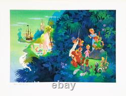 Neverland Peter Pan Disney John Hench Ltd Ed Giclee Paper Art Sold Out UF