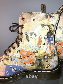 New Dr Martens Boots Size 6 UKIYOE VERY RARE Japan Art Sold Out! Beautiful