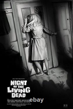 Night of the Living Dead (Sara Deck) SOLD OUT GITD Variant Ed PP Print Mondo